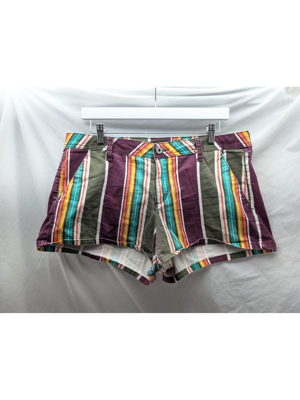 Arizona Jean Co. Colorful Striped 90's Inspired Shorts 15